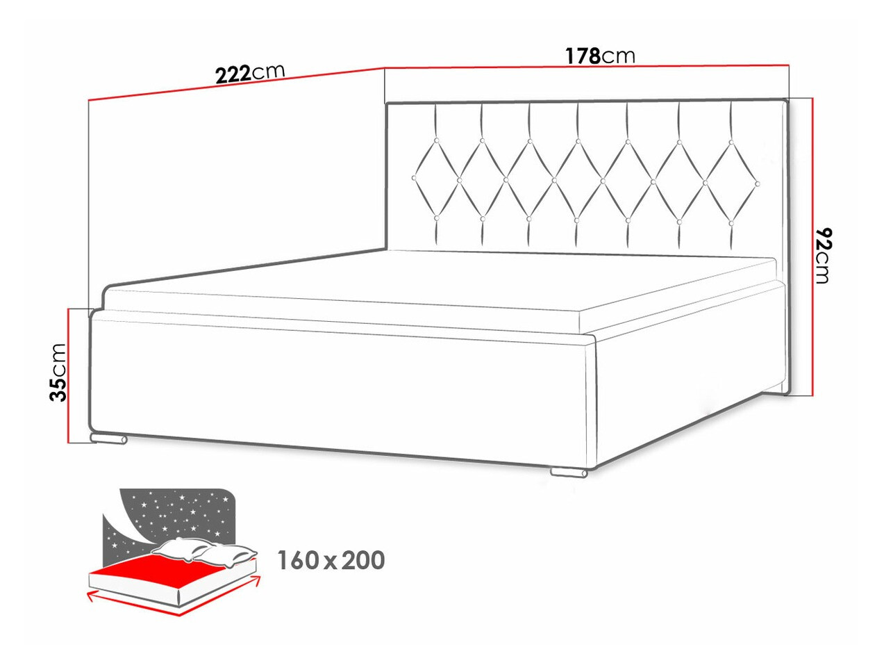 Bed Baltimore 160 (Mikrofaza 05)