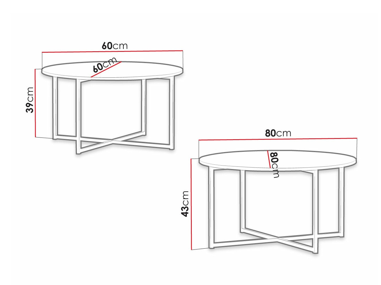 Salontafel set Providence R109 (Blauw + Gouden)