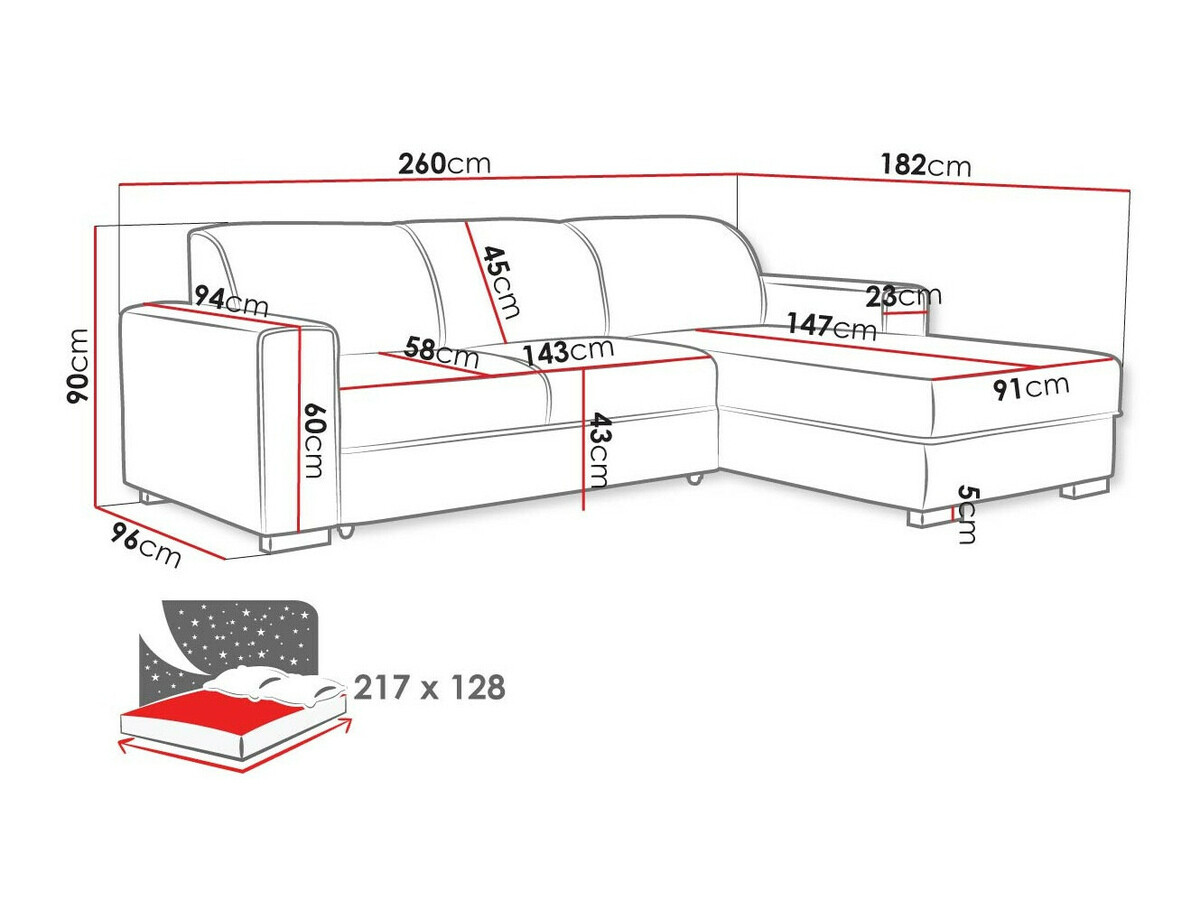 Hoekbank Columbus 186 (Crown 12)
