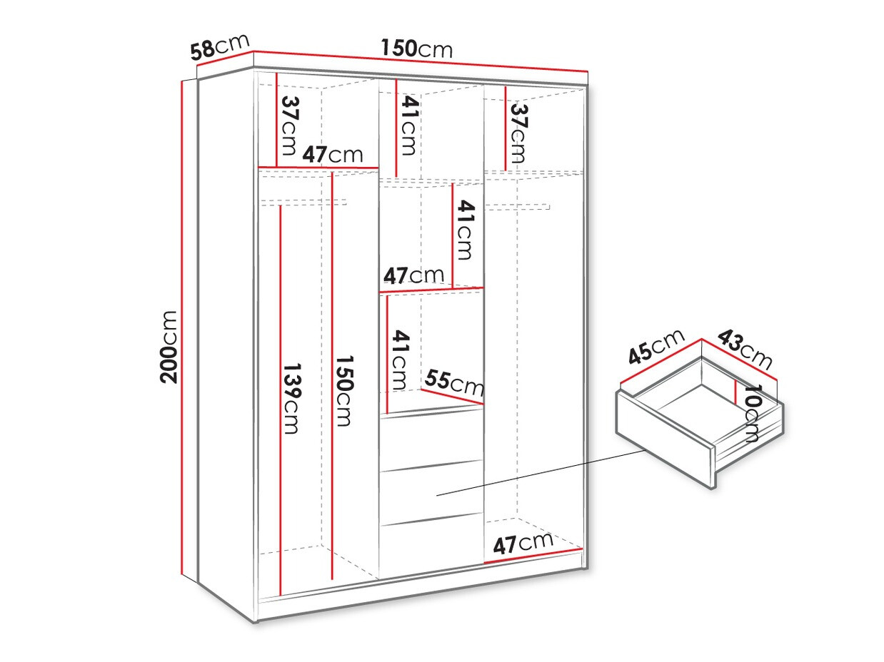 Kledingkast Enolevo 110
