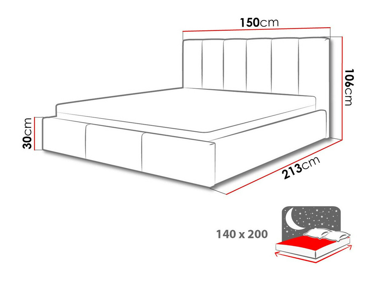 Bed ComfiDream Tirila I (Lars 90)