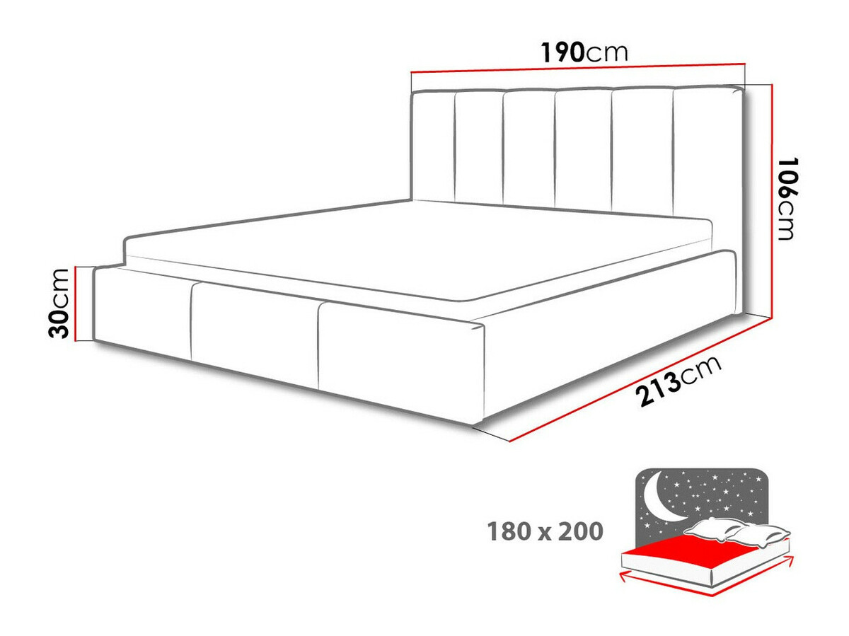 Bed ComfiDream Tirila II (Bergamo 97)