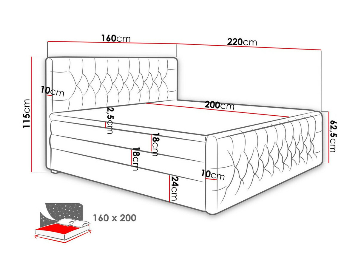 Boxspring Florum (Trinity 16)