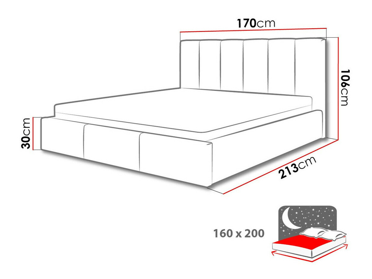 Bed ComfiDream Tirila II (Lars 90)