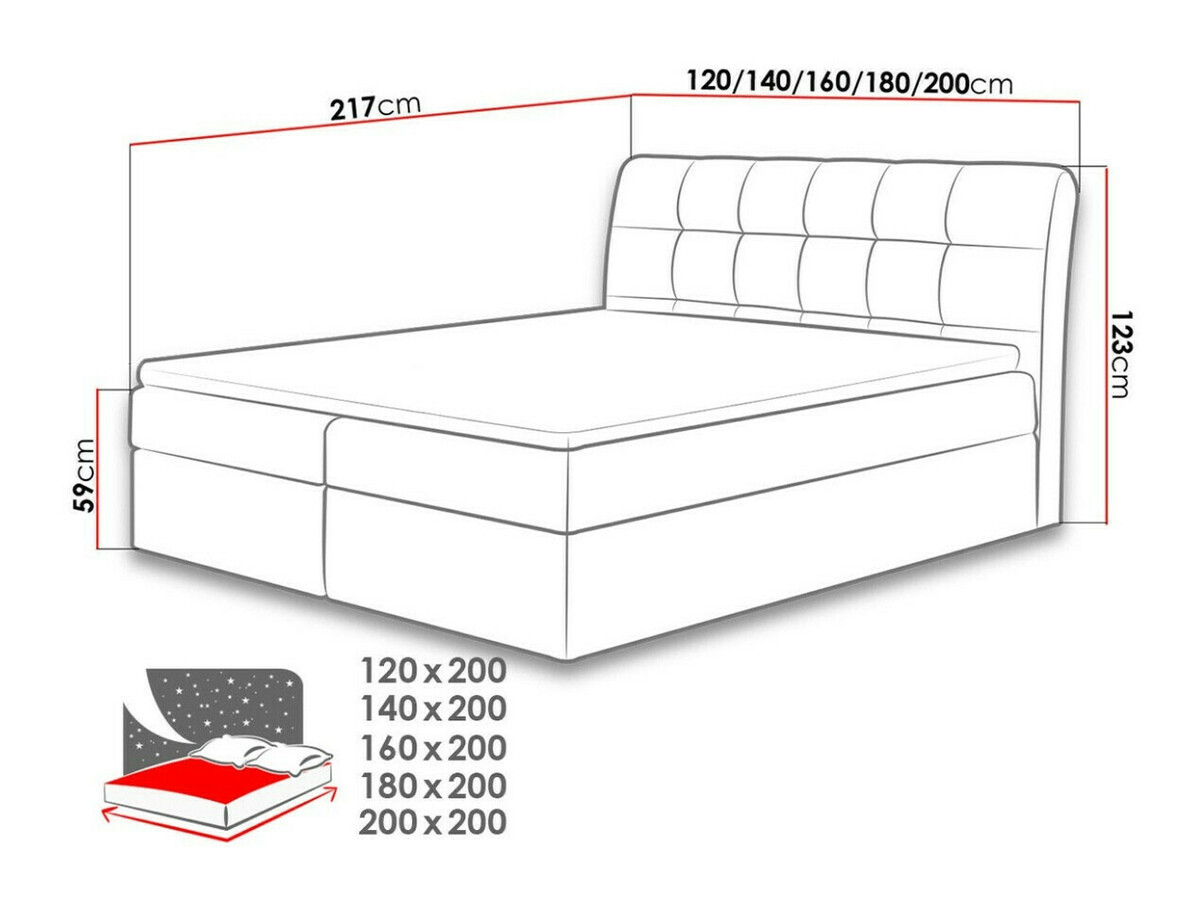 Boxspring Campania (Soft 029)
