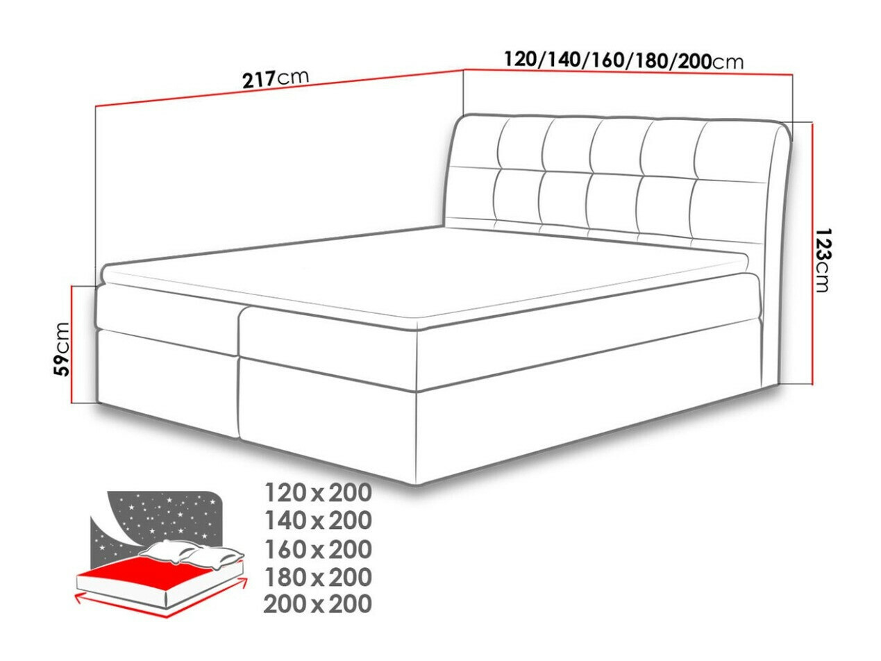 Boxspring Campania (Soft 033)