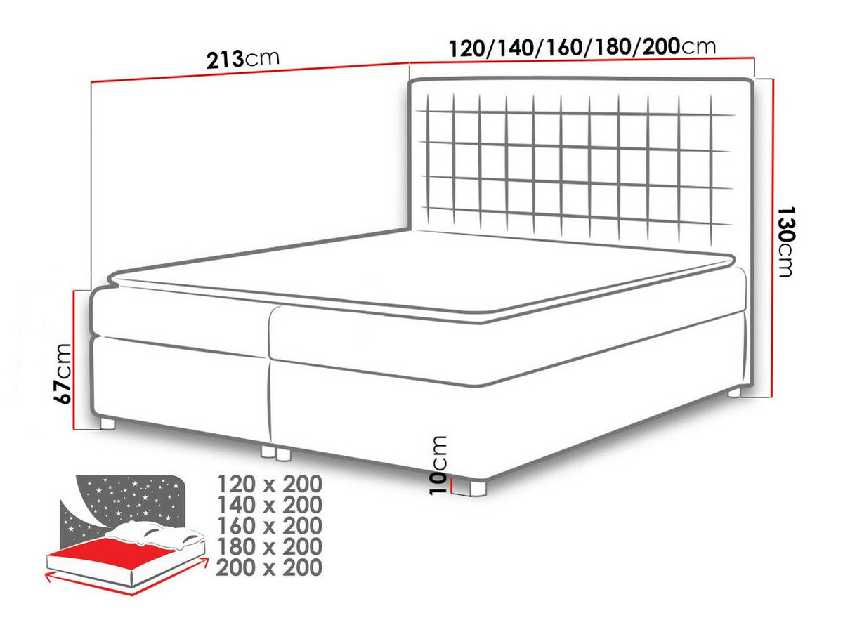 Boxspring Panis (Bristol 2442)