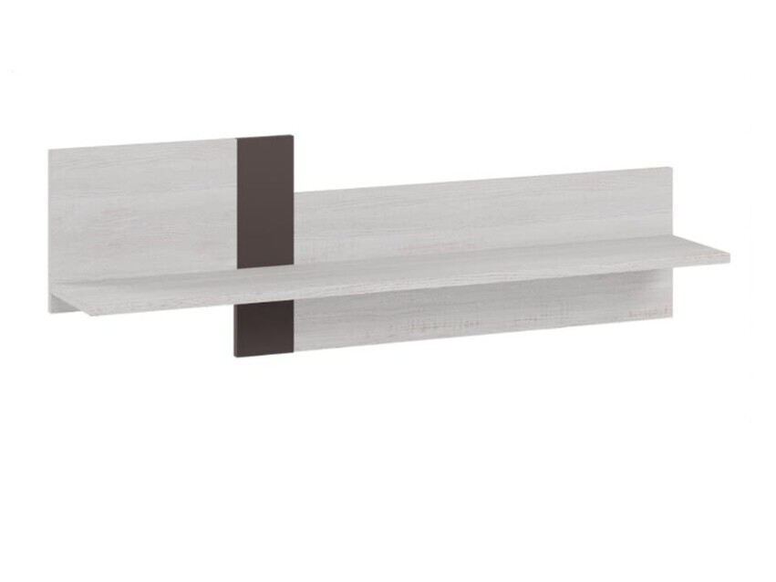 Wandplank Omaha D115 (Gebleekt grenen + Bruin)