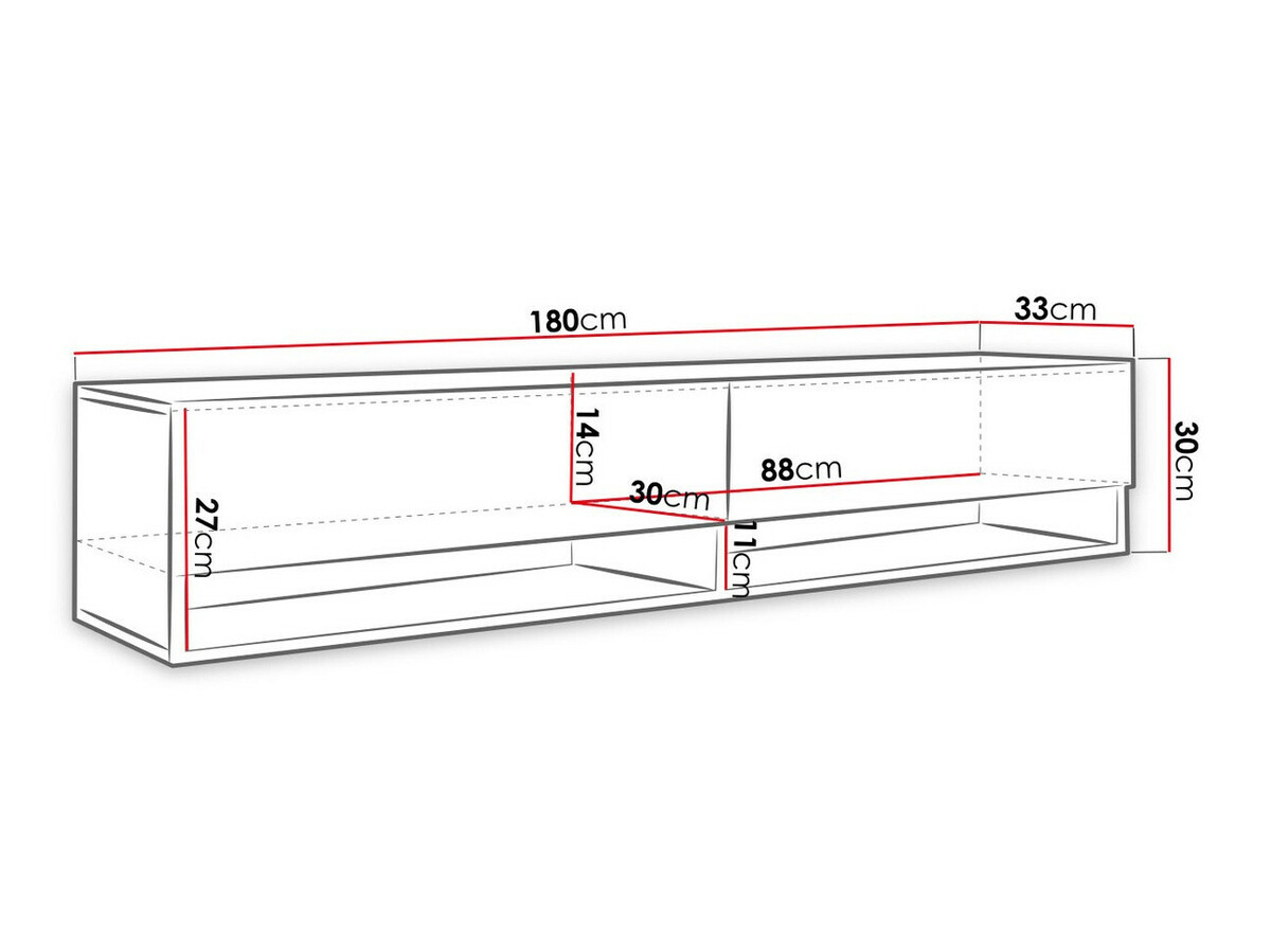 TV-meubel Sarasota 119 (Grafiet)