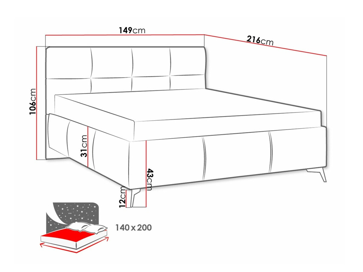 Bed ComfiDream 172 (Fresh 11)