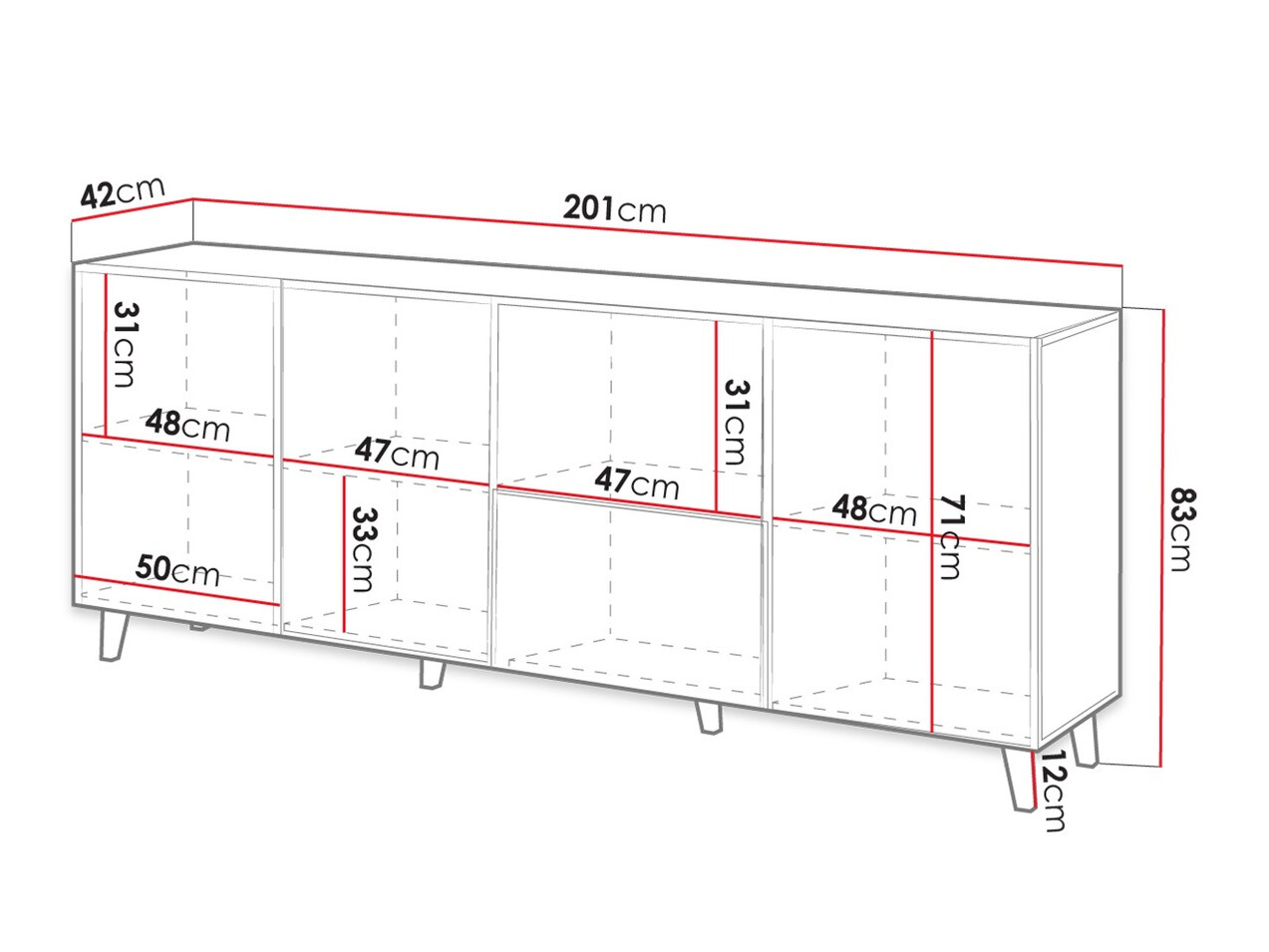 Dressoir Comes (Wotan eik)