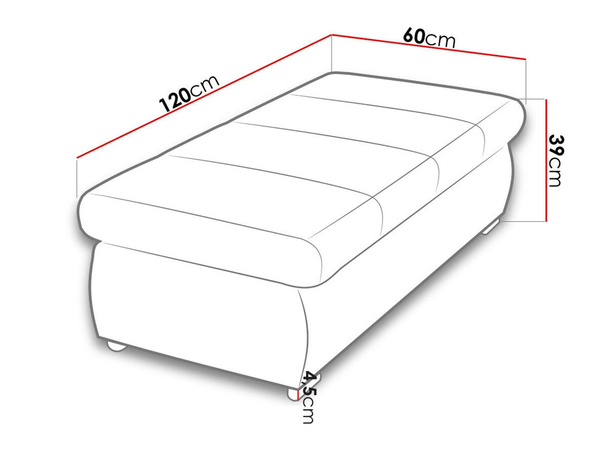 Gestoffeerde hocker Comfivo 143 (Manila 35)