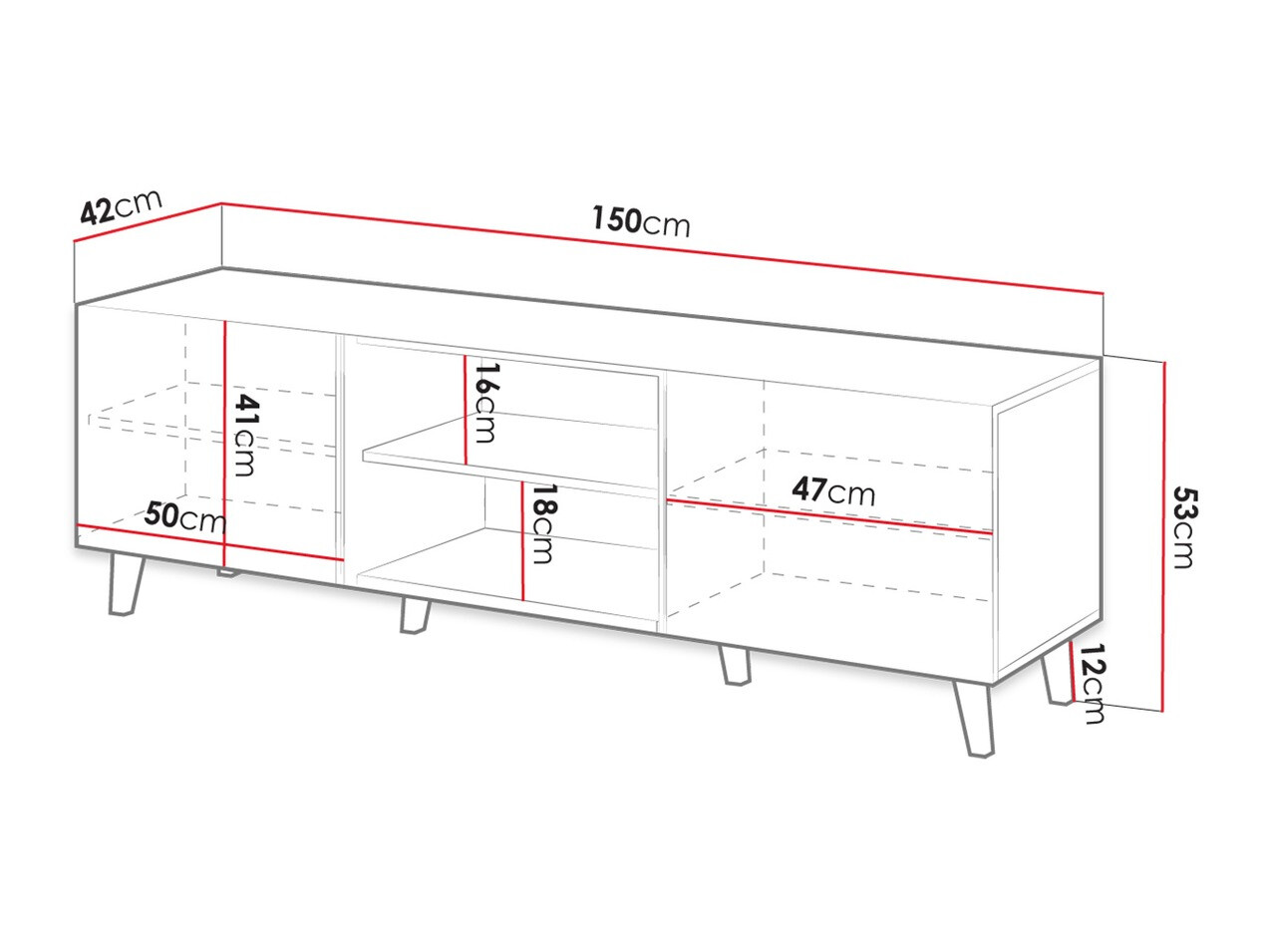 TV-meubel Remeta 102 (Wotan eik)