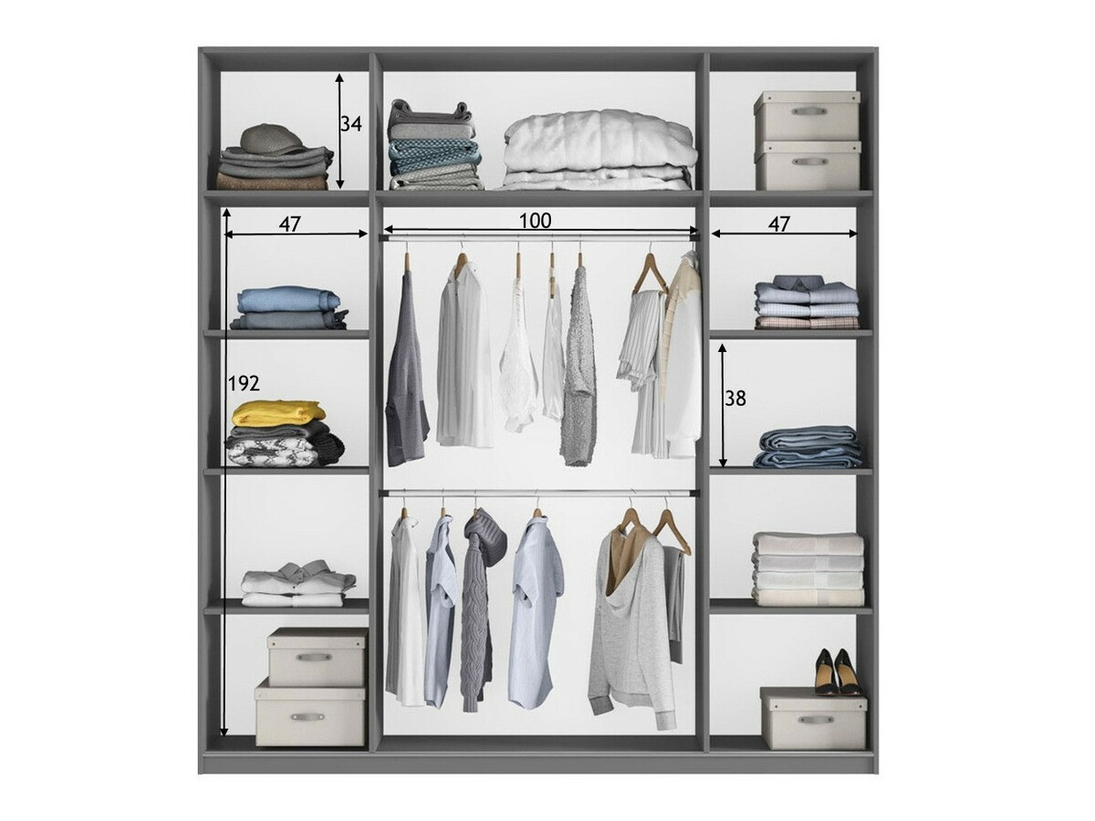 Kledingkast Honolulu 130 (Wotan eik)