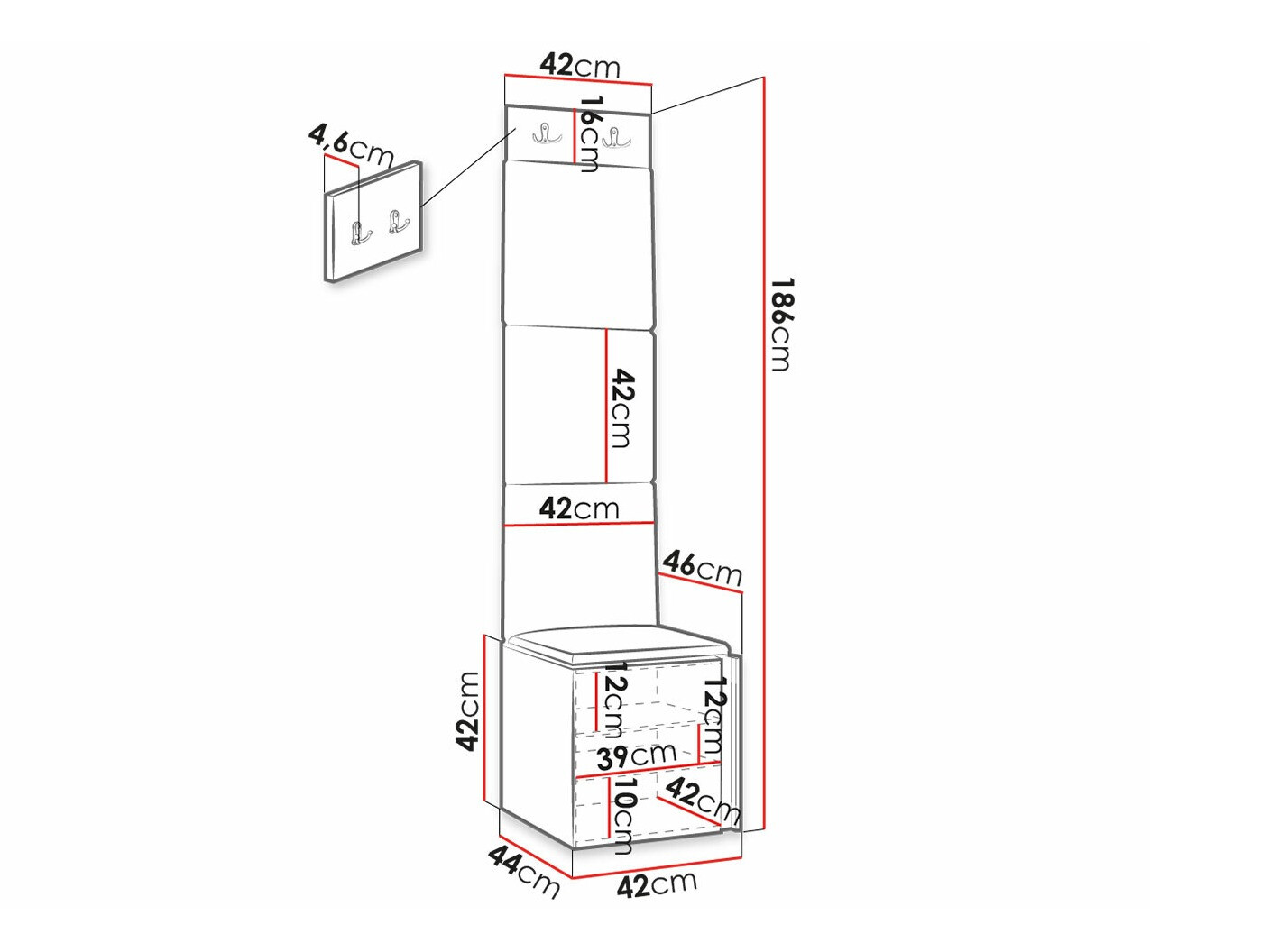 Gangmeubelset Hartford 378 (Wit)