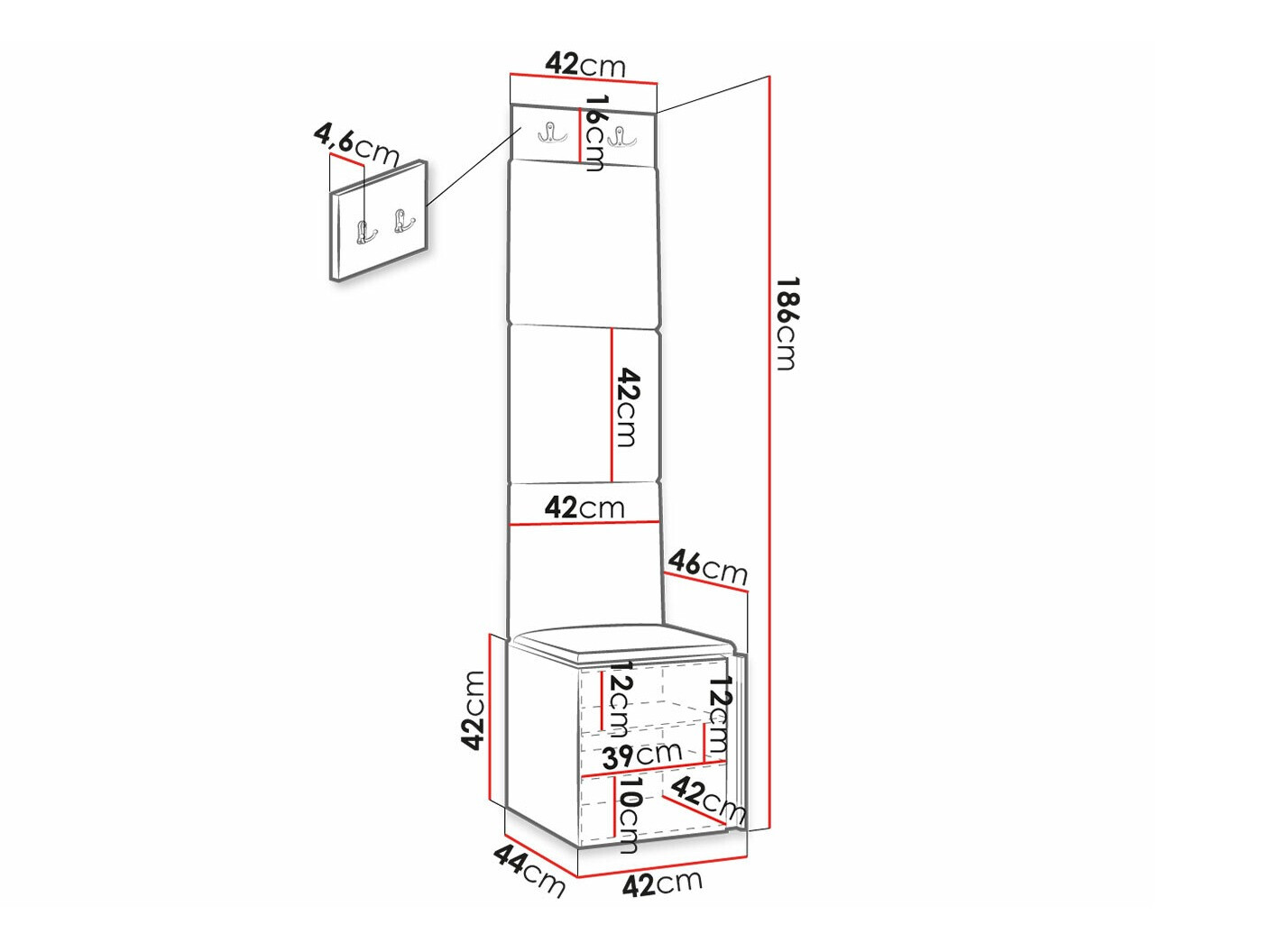 Gangmeubelset Hartford 378 (Wit)