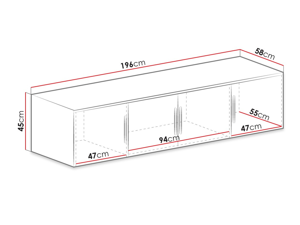 Dressoir Dortivu 146 (Grafiet)