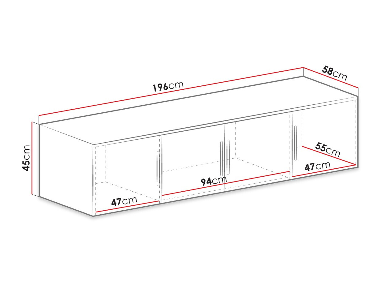 Kledingkast Dortivu I (Grafiet)