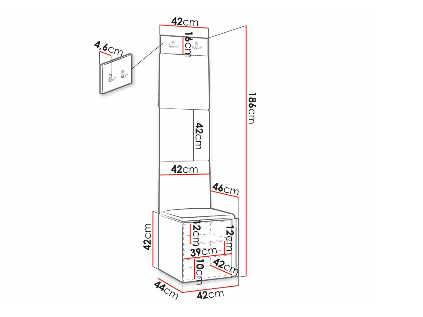 Gangmeubelset Hartford 386 (Wit)