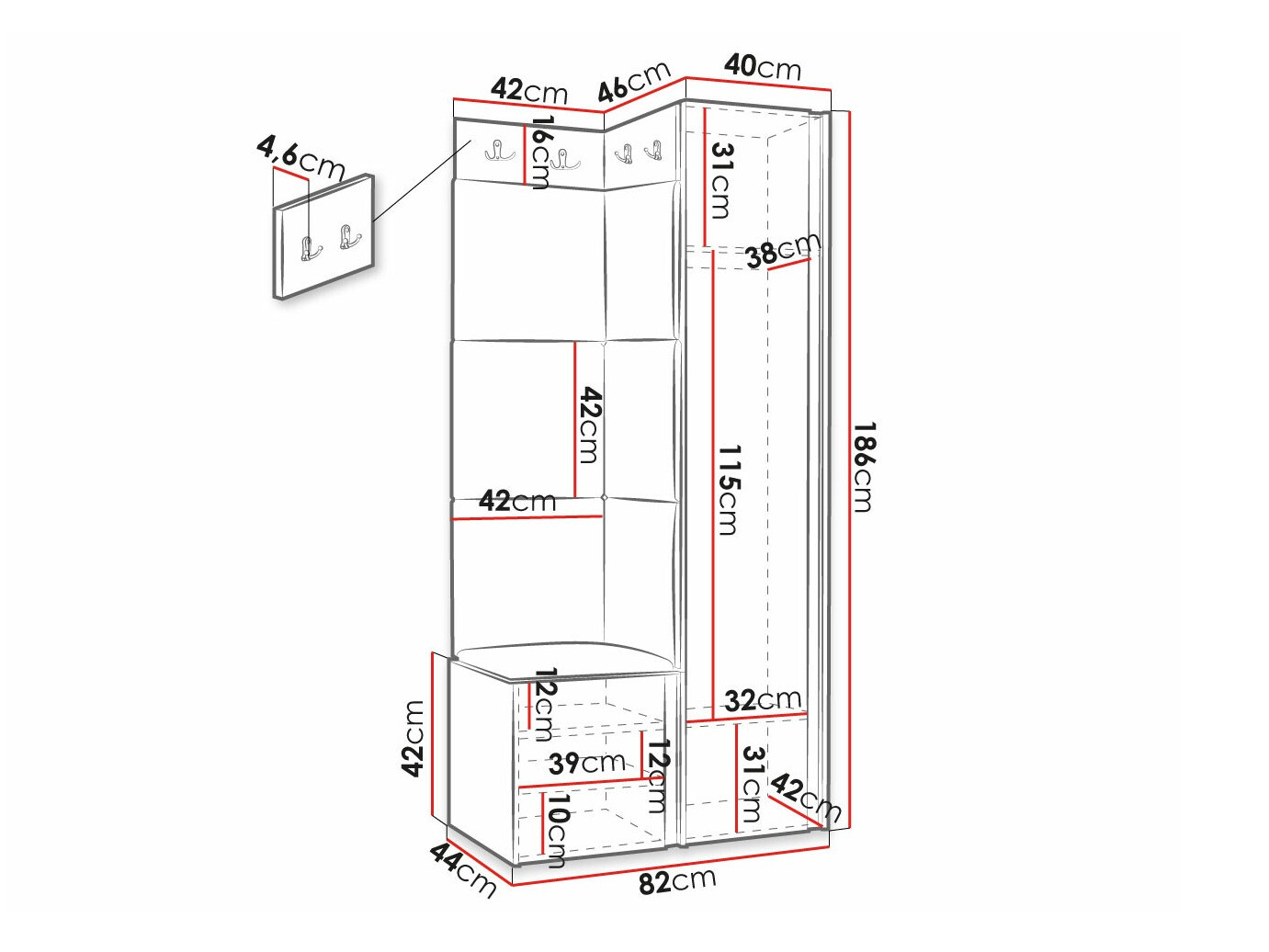 Gangmeubelset Hartford 390 (Eco leder Soft 011)