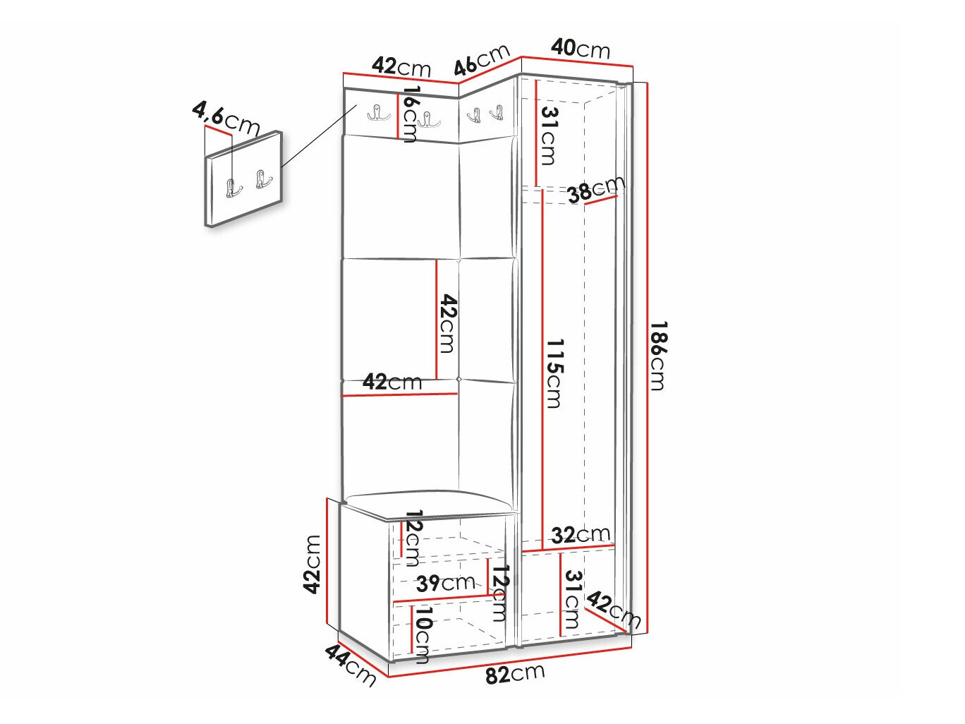 Gangmeubelset Hartford 390 (Manila 32)