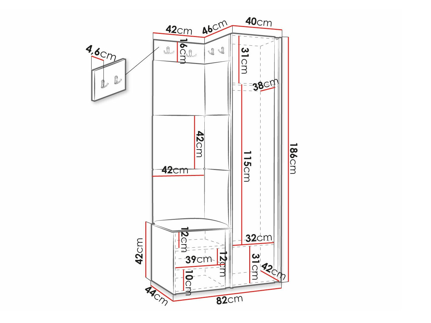 Gangmeubelset Hartford 391 (Eco leder Soft 011)