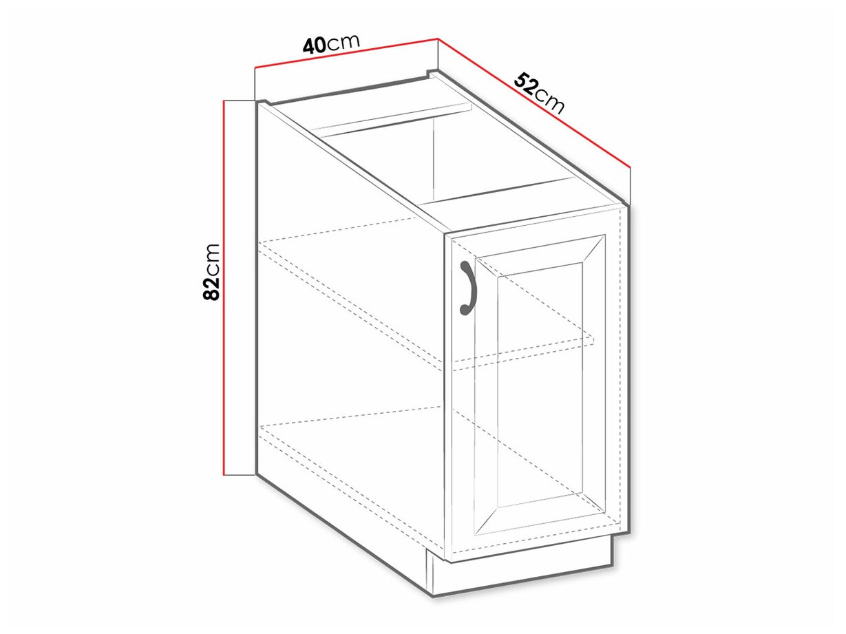 Modulaire kast met deuren Retro Grey 103