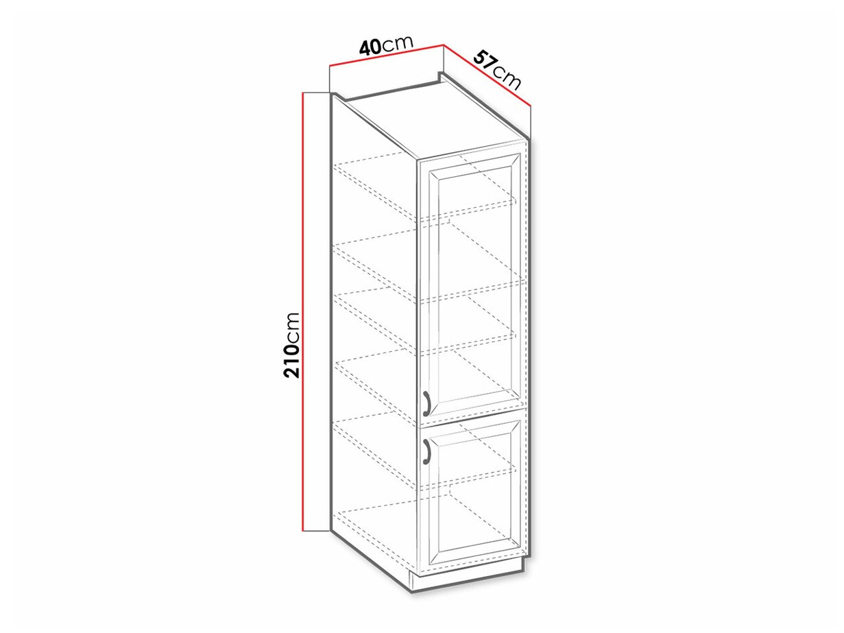 Modulaire kast met deuren Retro White 104