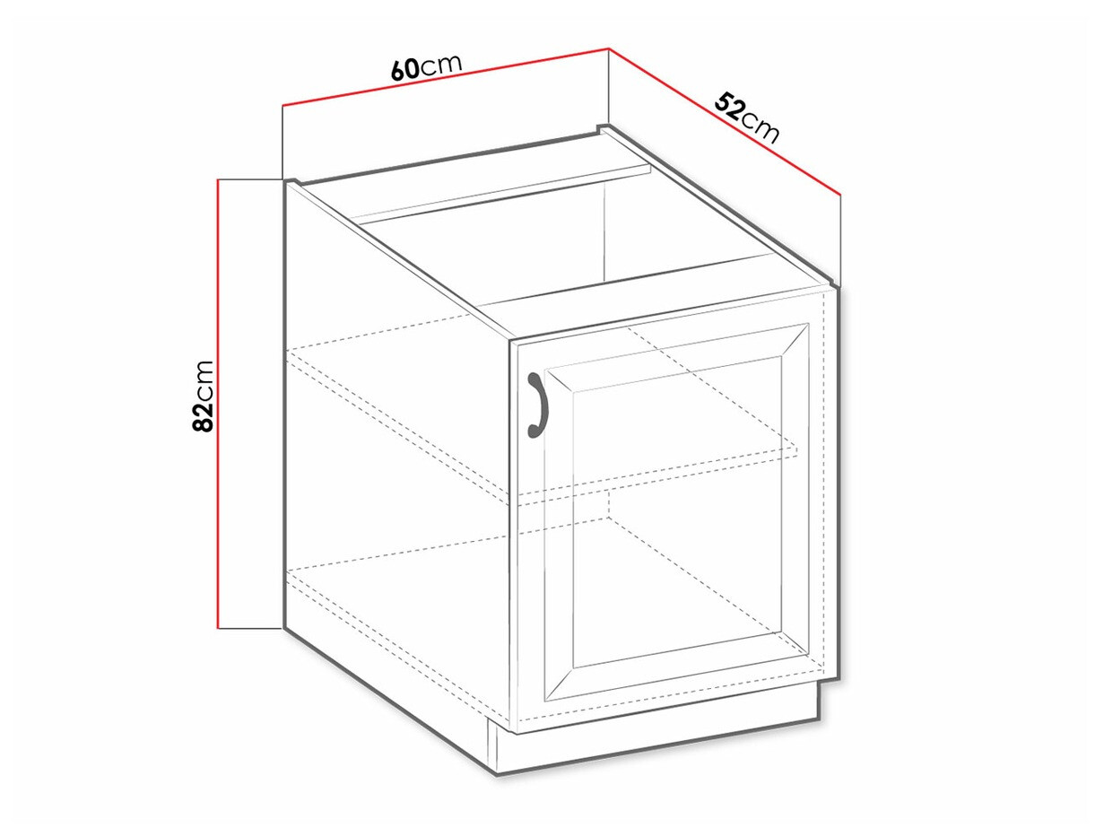 Modulaire kast met deuren Retro White 107