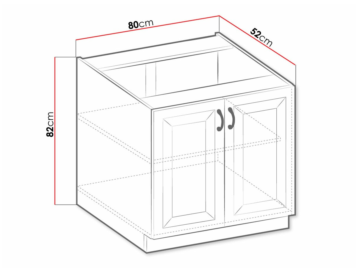 Modulaire kast met deuren Retro White 119