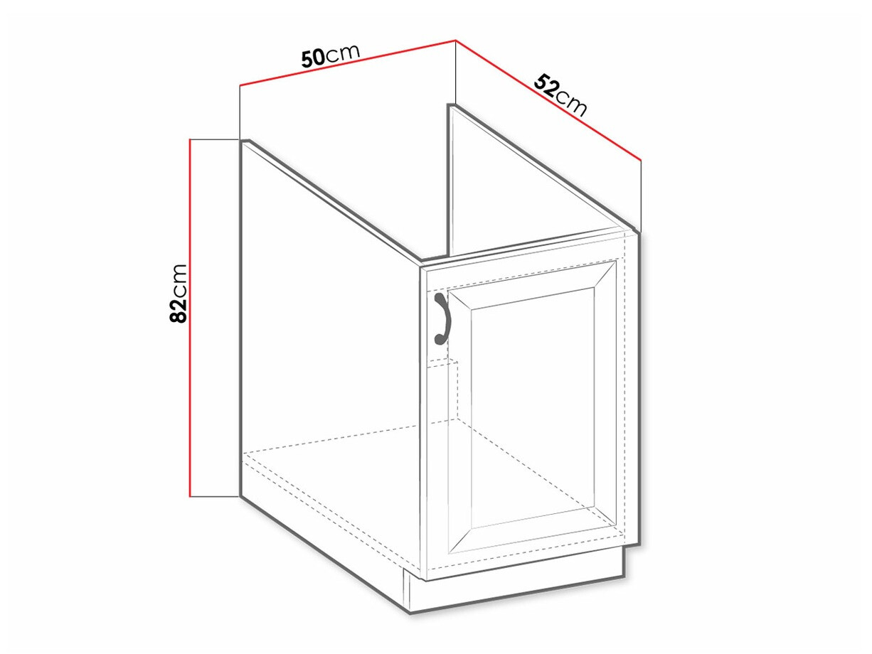 Modulaire spoelbakkast met deuren Retro Grey 106