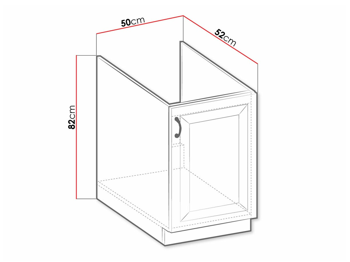 Modulaire spoelbakkast met deuren Retro White 106