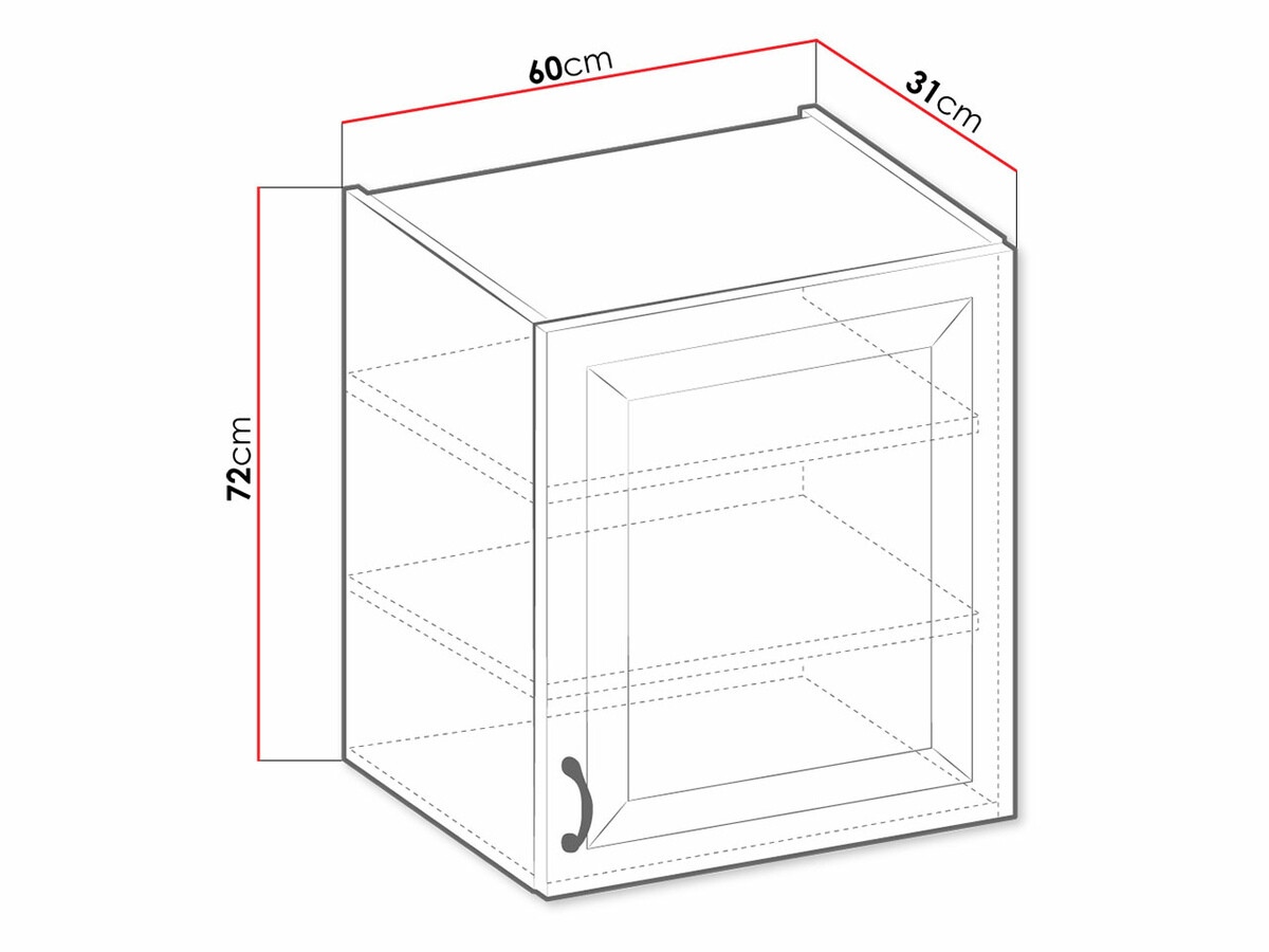 Modulaire wandkast Retro Grey 135