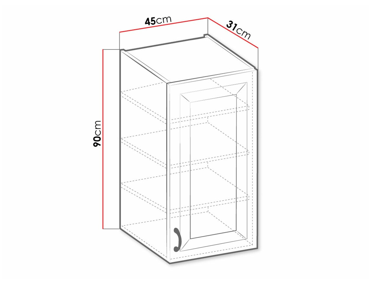 Modulaire wandkast Retro White 131
