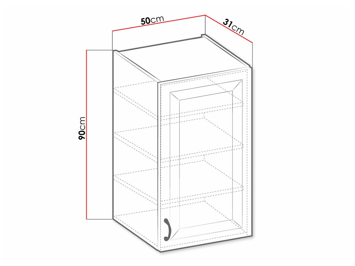 Modulaire wandkast Retro White 133