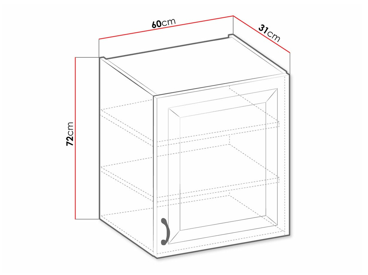 Modulaire wandkast Retro White 135
