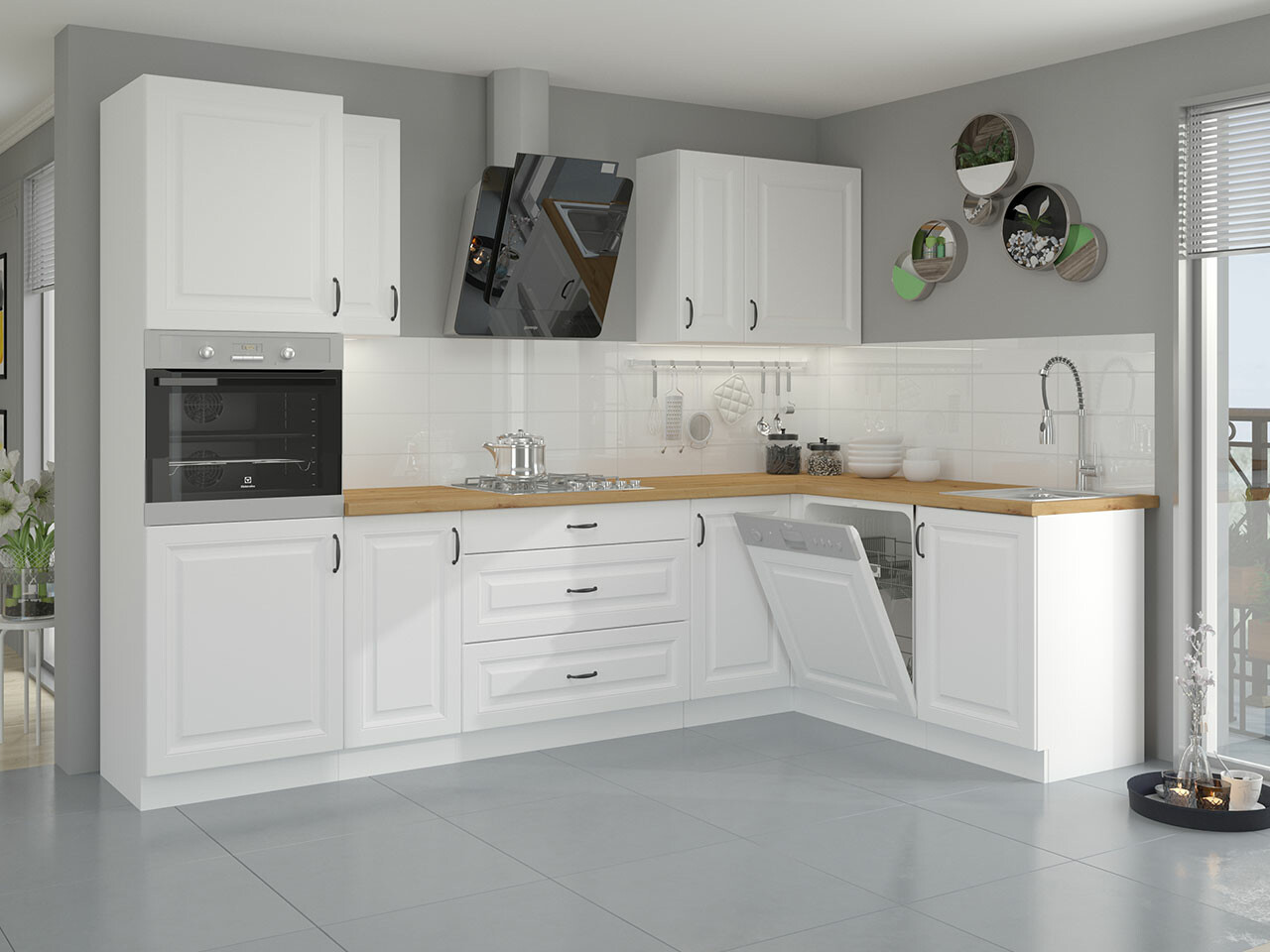 Modulaire keukenset Retro White 148
