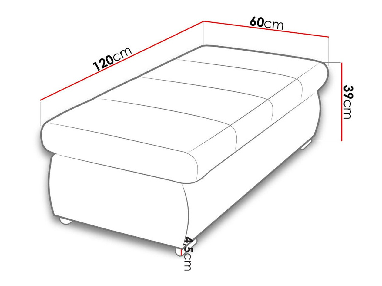 Gestoffeerde bank Comfivo 123 (Venus Velvet 2932)