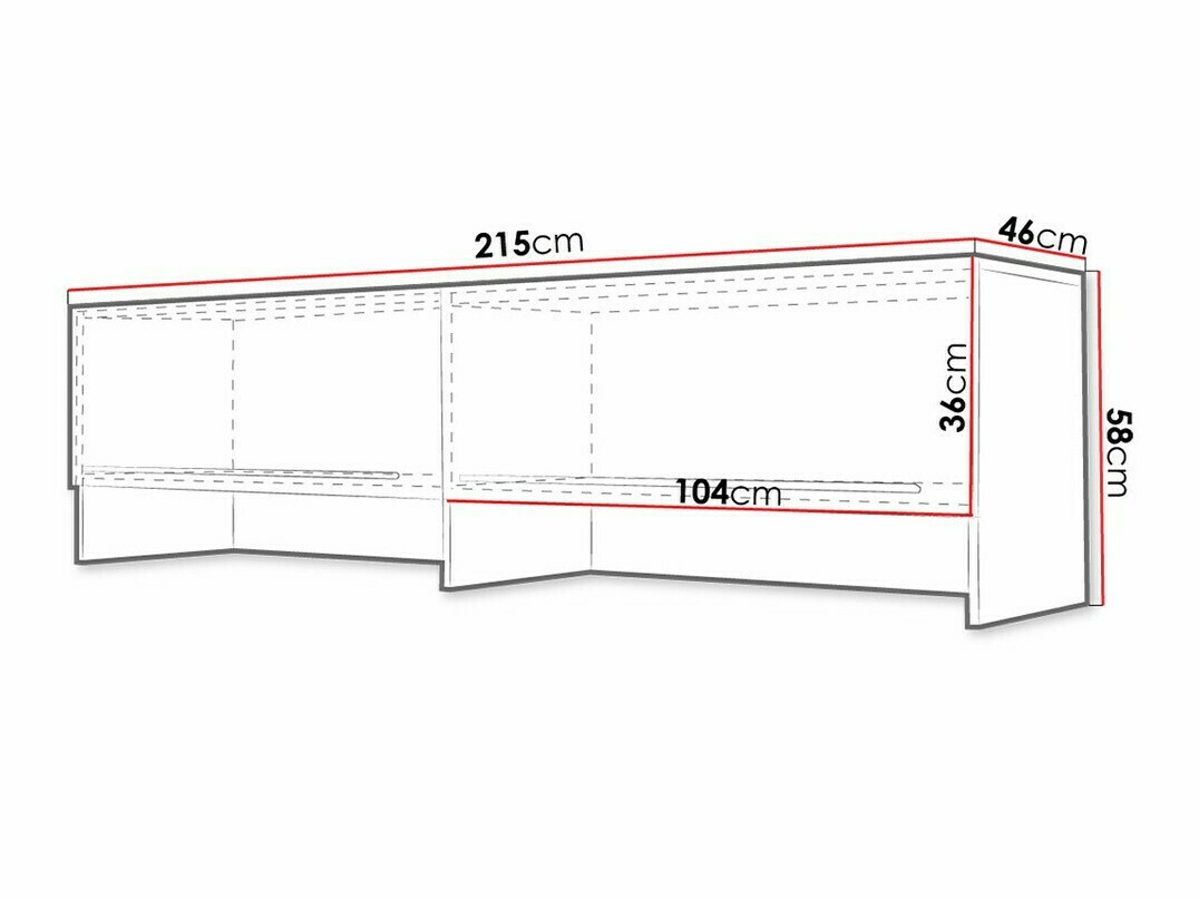 Dressoir Concept Pro Lenart (Wit)