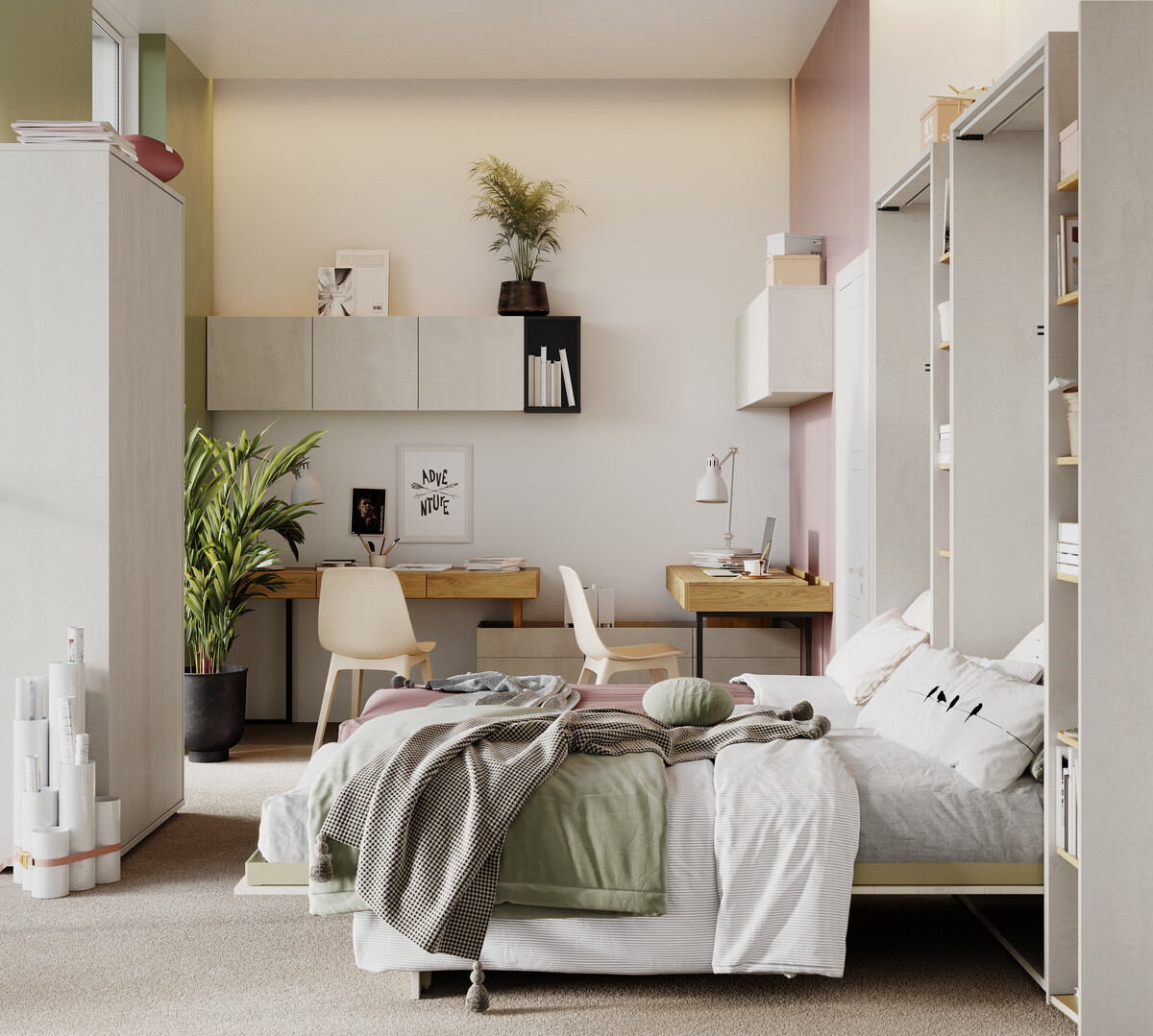 Muurbed Concept Pro Lenart I (90 x 200 cm)