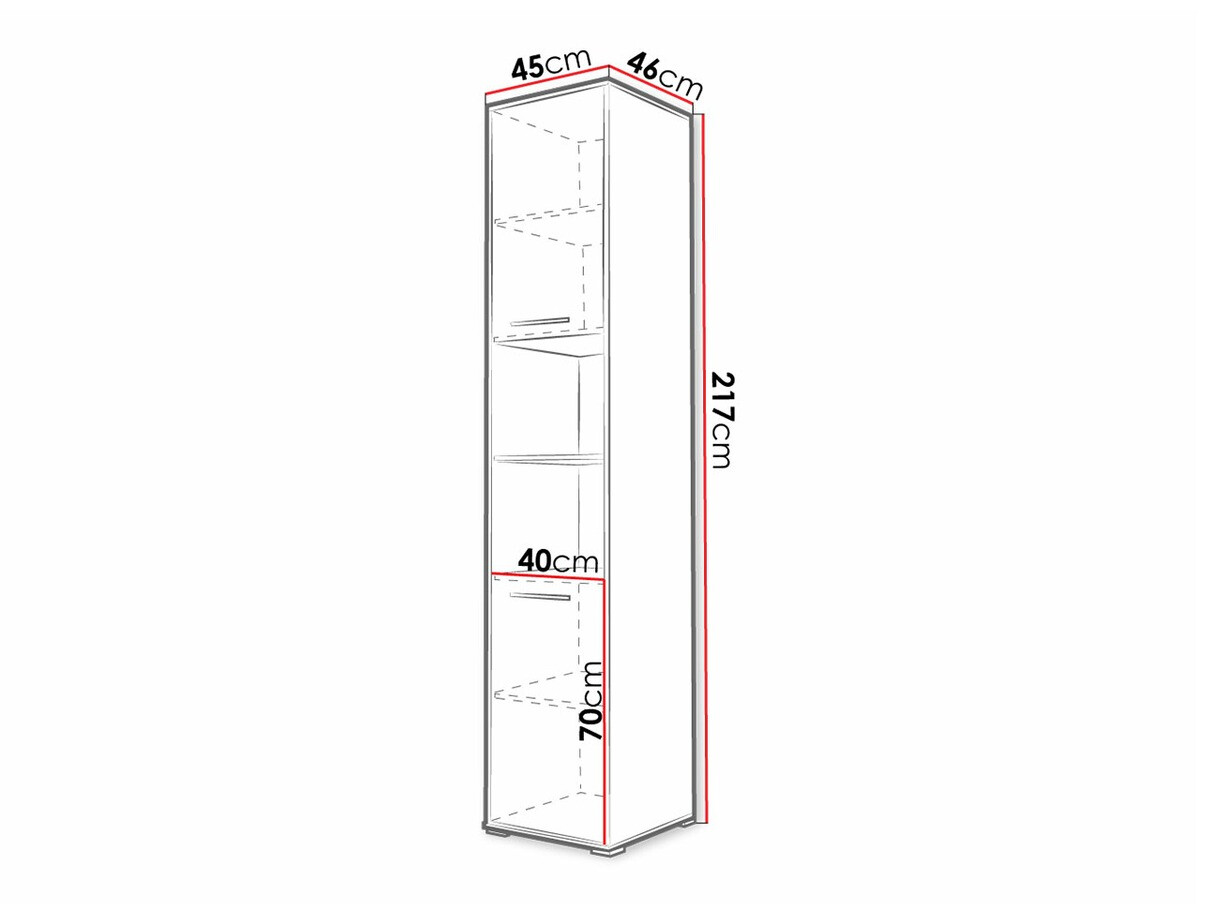 Boekenkast Concept Pro Lenart Levfere 111 (Grijs)