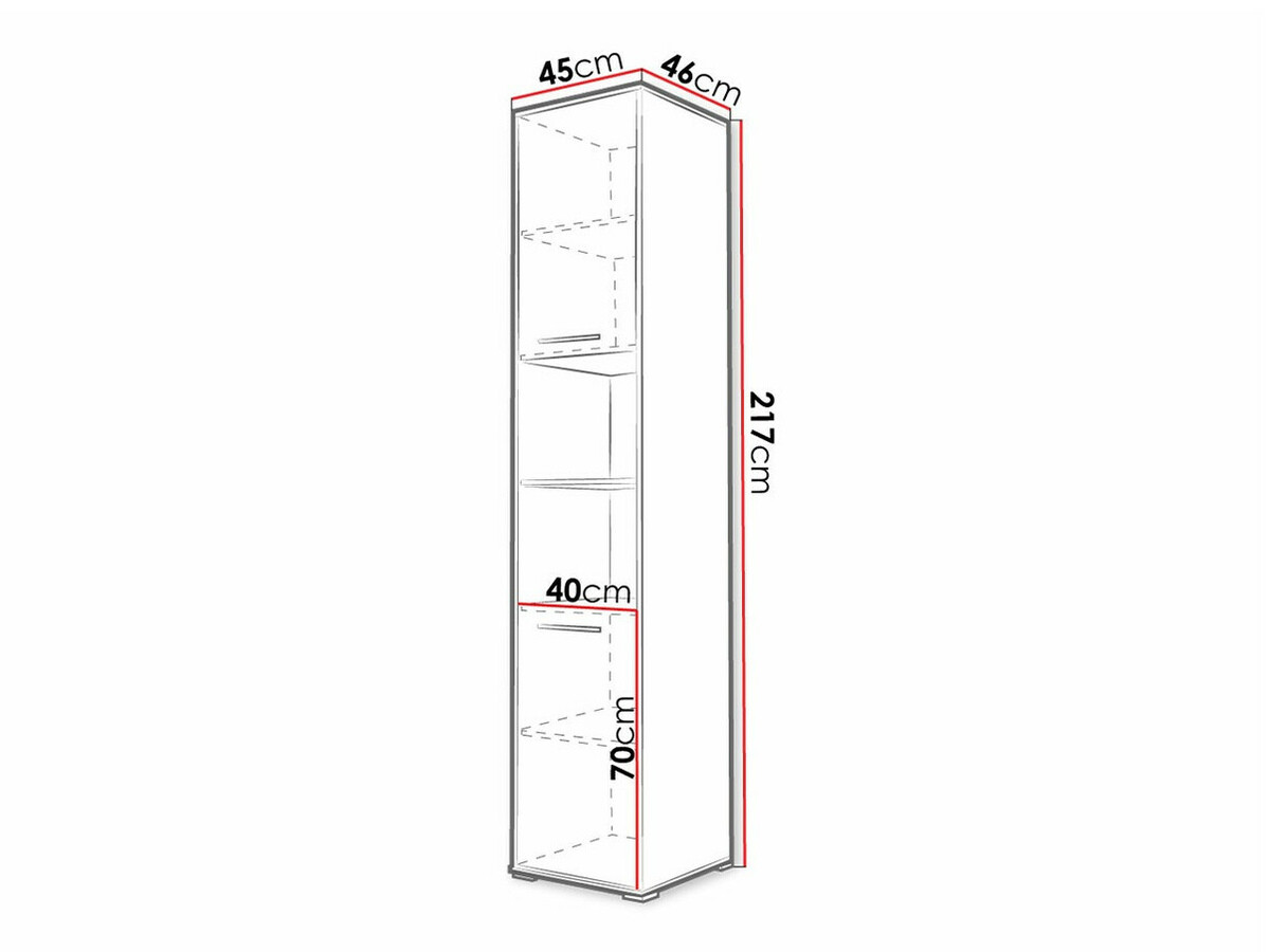 Boekenkast Concept Pro Lenart Levfere 111 (Wit)