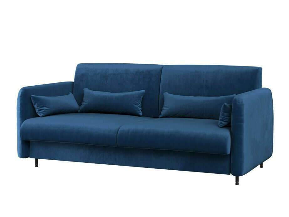 Meubelset Concept Pro Lenart VI (Glanzend wit + Wit + Blauw)