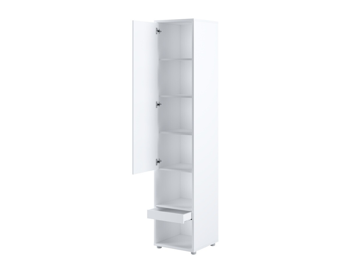 Meubelset Concept Pro Lenart VI (Glanzend wit + Wit + Blauw)