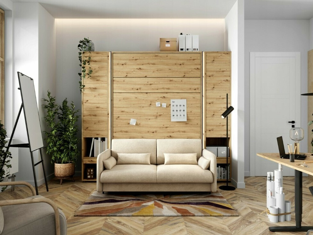 Muurbed Concept Pro Lenart Levfere 138 (Artisan eiken + Beige)