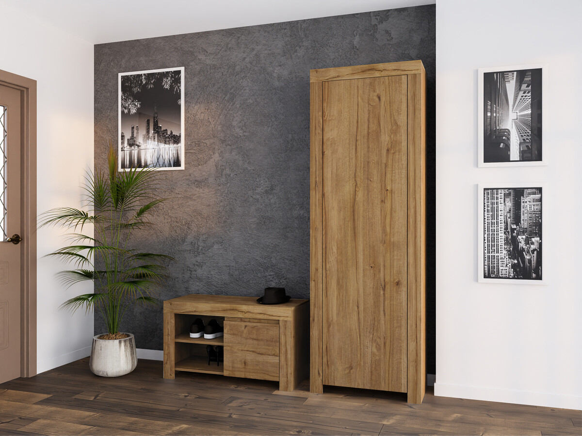 Kledingkast Sonsoru 117 (Eiken)