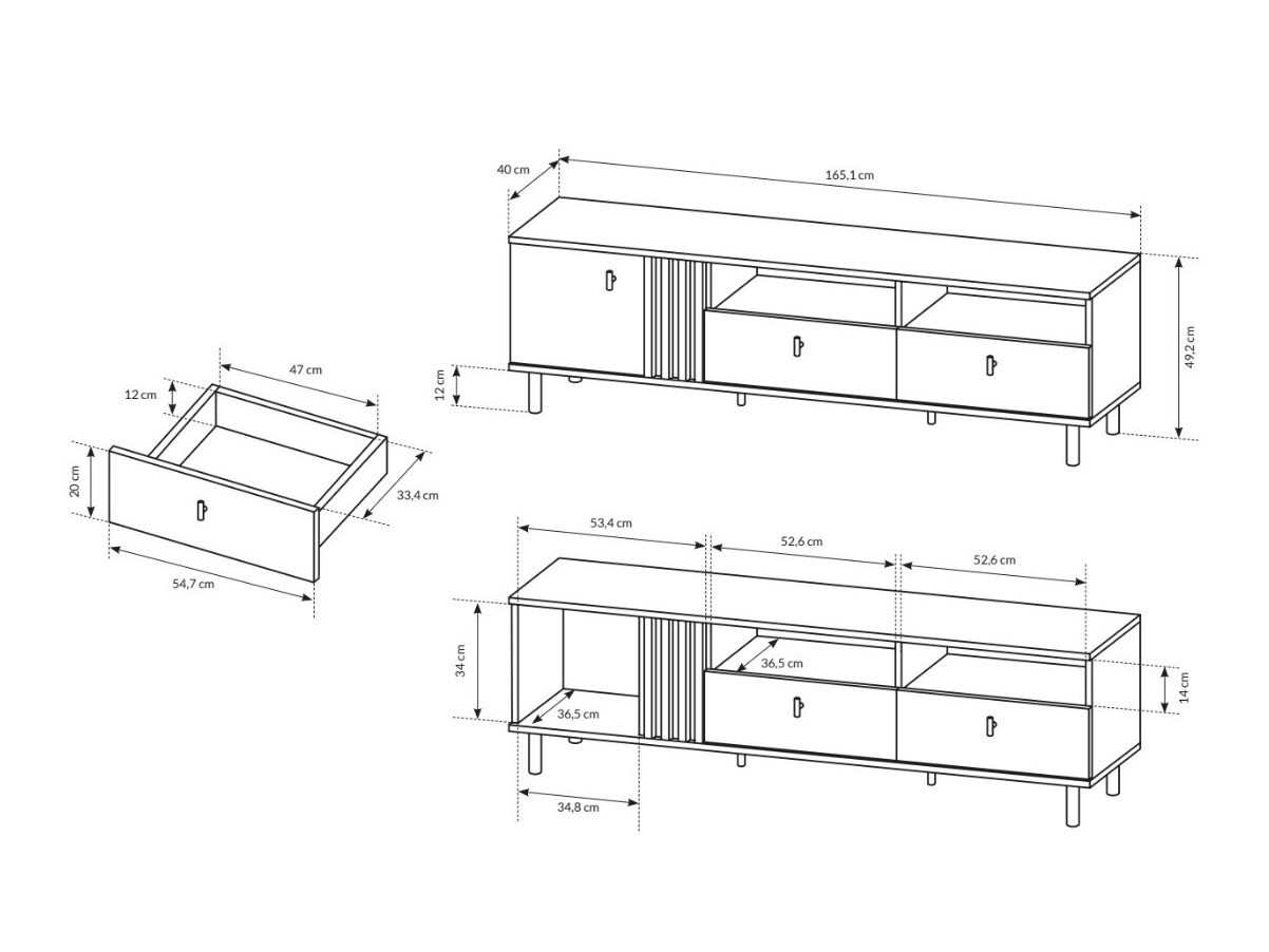 TV-meubel Sevcalu 100