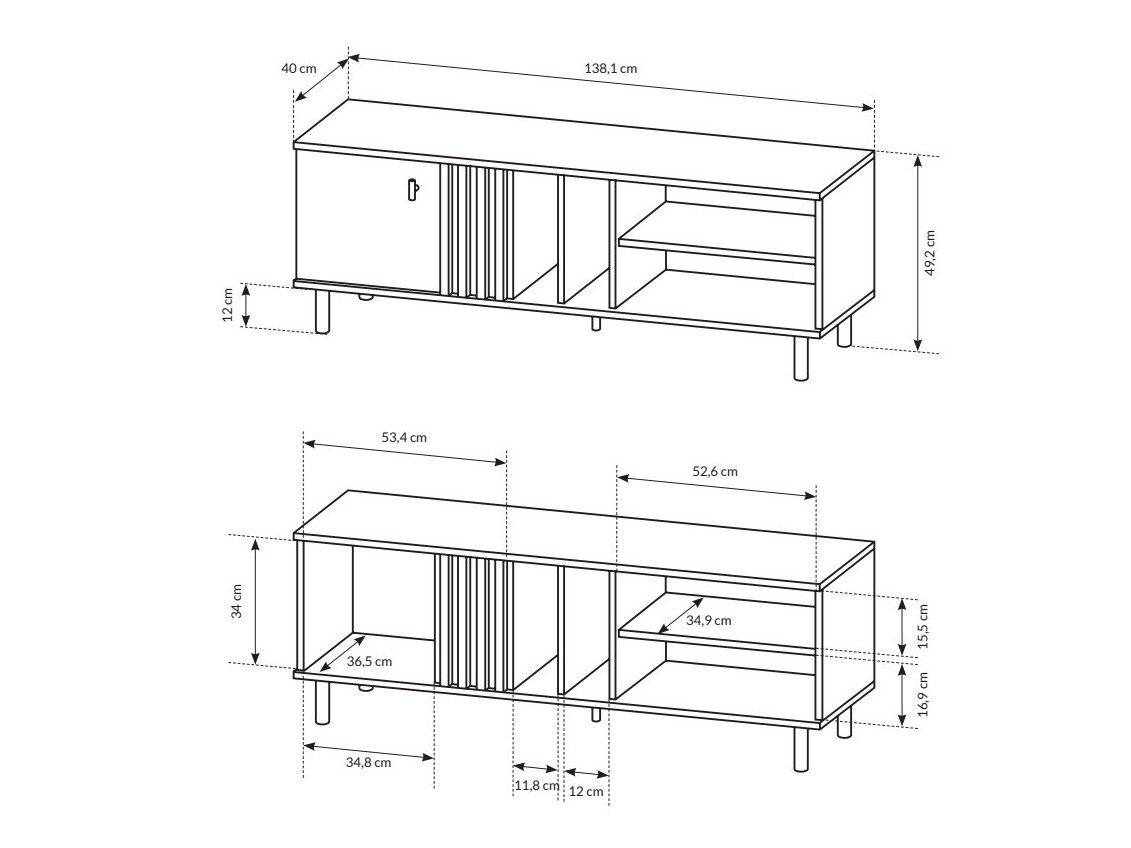 TV-meubel Sevcalu 101