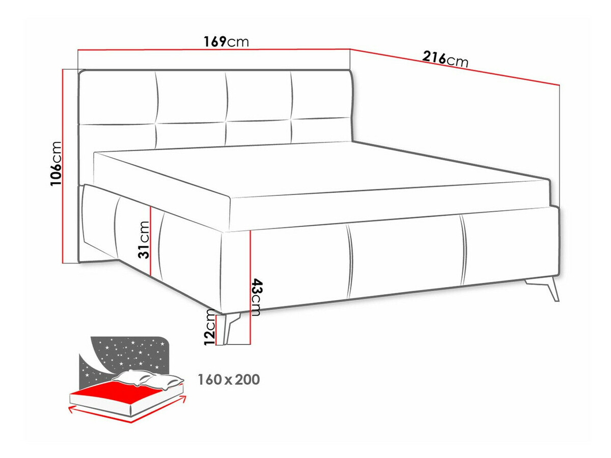 Bed ComfiDream Sorona (Fresh 32)