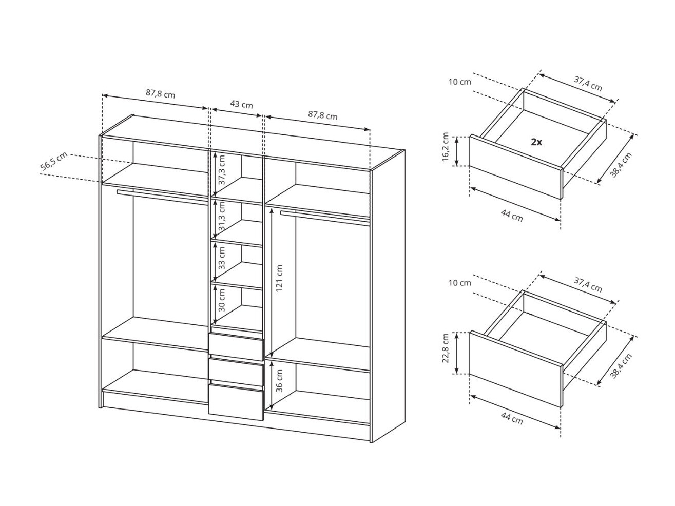 Kledingkast Evarenoi 102